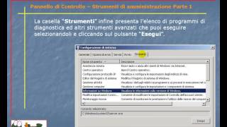 Guida al Computer  Lezione 126  Pannello di Controllo  Strumenti di amministrazione Parte 1 [upl. by Riesman649]