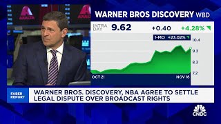 Faber Report Warner Bros Discovery NBA agree to settle legal dispute over broadcast rights [upl. by Anauq]