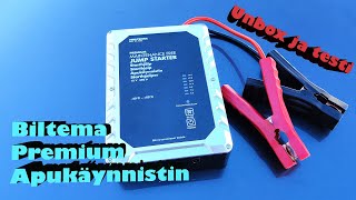 Biltema apukäynnistin  Testing a supercapacitor jump starter english subs [upl. by Hinze145]