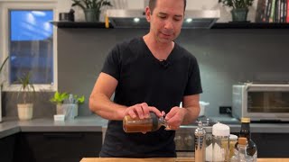 Making a Vinaigrette in the OXO Good Grips Little Salad Dressing Shaker [upl. by Gothurd191]