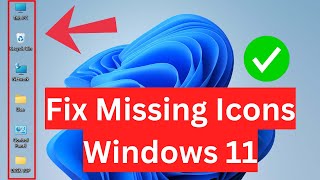 How to Show Desktop Icons on Windows 11  Fix Windows 11 Missing Desktop Icons [upl. by Noraa]