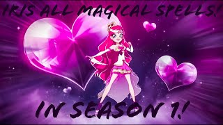 LoliRock CompilationClips  All Iris Magical Spells in Season 1💖  KawaiiHamsta [upl. by Ainafets756]