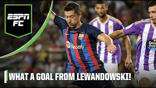 Robert Lewandowski with a BACKHEEL GOAL 🤯 🔥 [upl. by Atlas]