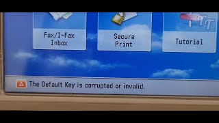 How to clear The default key is corrupted or invalid error on Canon Printers [upl. by Ynohtnanhoj]