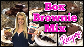 Creative BOX BROWNIE Recipes  TASTY Recipes using Box Brownie Mix [upl. by Kcirednek]