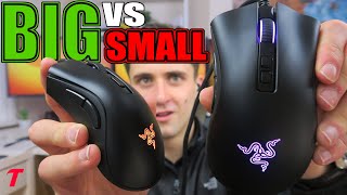 Razer Deathadder V2 vs V2 Mini  Size DOES Matter Gaming Mouse Comparison [upl. by Adnerak]