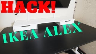 Awesome IKEA HACK  IKEA Alex Desktop AddOn Assembly [upl. by Novihc]