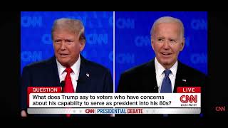 Trump and Biden debate Golf handicap [upl. by Notlim]