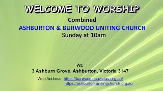 Ashburton amp Burwood Uniting Church Service 1 Dec 2024 [upl. by Liagaba]