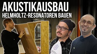 HelmholtzResonatoren amp Bassabsorber bauen  Optimale Akustik im Tonstudio  Studio Vlog 12 [upl. by Wilder]