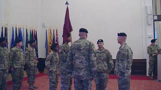 US Army Health Clinic Ansbach Change of Command Ceremony [upl. by Leanna126]