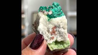 Dioptase and Duftite  Namibia  8 [upl. by Schechter]