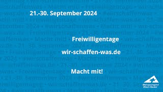 Freiwilligentage 2024 in Viernheim [upl. by Neeliak]