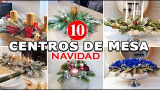 TOP 10 CENTROS de MESA y ARREGLOS de NAVIDAD 2024 [upl. by Annamaria]