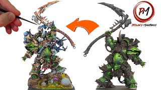 Painting Typhus in Super Vibrant Colors  Death Guard  Warhammer 40k [upl. by Aonehc844]