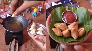 Mini Onion Samosa Recipe in tamil  Namma Veettu Choppu Samyal [upl. by Dowdell]