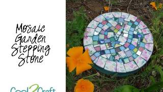 How to Make a Mosaic Stepping Stone by EcoHeidi Borchers [upl. by Diandre722]