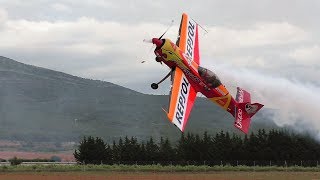 Sukhoi SU26M  Cástor Fantoba  Spanish Aerobatics Championship 2018 [upl. by Bailie]