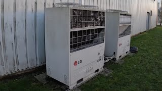 2 85 Ton LG heat pumps 1 Running [upl. by Gannon999]