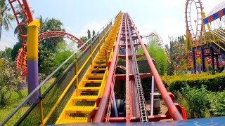 Roller coaster G FORCE halilintar dufan 2023 track rel nya sudah di cat baru jadi lebih seru [upl. by Owen]