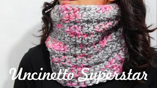 Scaldacollo alluncinetto da fare in un pomeriggio  Two Hours Crochet Cowl Tutorial [upl. by Xineohp713]