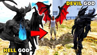 Franklin Found HELL GOD To Trap DEVIL GOD and DEVIL QUEEN in GTA 5  SHINCHAN and CHOP [upl. by Sixla]