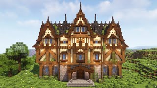 Minecraft  Big Medieval Mansion Tutorial [upl. by Nimrahc130]