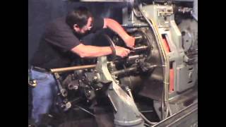 How to Change Spindle Bearings on an AcmeGridley Screw Machine Part 1 [upl. by Nyrmak]