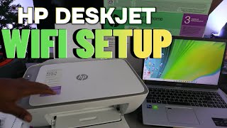 HOW TO SETUPCONNECT HP DESKJET 2800E TO WIFI NETWORK WITH COMPUTER [upl. by Hahcim]