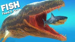 NEW PREHISTORIC PROGNATHODON BEAST  Feed and Grow Fish [upl. by Notliw849]