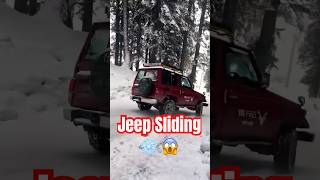 What Should You Do If The Car Starts Sliding On Snow ❄️  Jeep Sliding Down Snowy [upl. by Lebbie895]