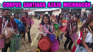 Sorprendente TRADICIÓN del CORPUS CHRISTI 2024 en Santiago Azajo Michoacán [upl. by Scopp833]