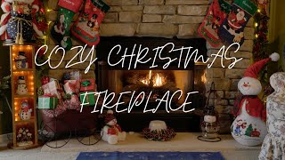 COZY CHRISTMAS FIREPLACE AT GRANDMAS HOUSE [upl. by Lever]