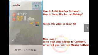 Free Download Maintop Rip Software How to Setup USB Driver [upl. by Auhso9]