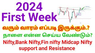 2024 First week எப்படி இருக்கும் நாளை என்ன செய்யலாம்  Nifty bankNifty Support and Resistance [upl. by Courtney145]