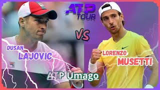 Dusan Lajovic vs Lorenzo Musetti  ATP 250 Umago  Croazia [upl. by Sharon]