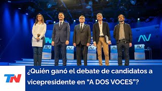 El análisis del debate de candidato a vicepresidente en A Dos Voces [upl. by Ezitram]