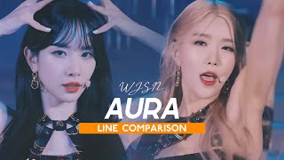 WJSN — AURA  Line Comparison with Dawon [upl. by Oyam]