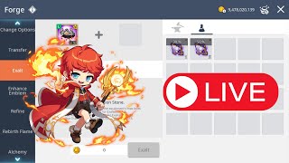 Maplestory M  Chaos Exalt Pushing Level 60 Hat SC Night [upl. by Elyc90]