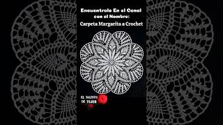 Carpeta Margarita a Crochet ganchillo crochet tutorial tejido crocheting [upl. by Kcod693]