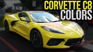 ALL 2020 CORVETTE C8 COLORS View Every Color Available  Video Compilation [upl. by Brigit218]