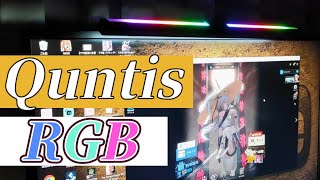 Quntis RGB モニターライト これで3000円台ならあり [upl. by Wernher375]