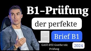 German B1 Exam  Brief schreiben B1 DTZGASTÖSD  Goethe telc Prüfung 2024 [upl. by Oswal]