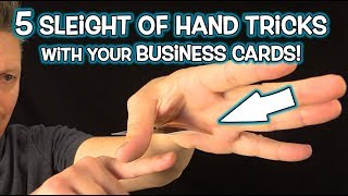 Magic with YOUR BUSINESS CARDS Simple Tricks Revealed [upl. by Lehmann]