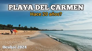 PLAYA DEL CARMEN  Así se veía hace 30 años el centro  sin restaurantes  y sin tanto ruido [upl. by Crissy756]