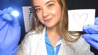 ASMR DOCTOR EXAM FOR CONCUSSION ROLE PLAY Latex Gloves Light Trigger Ear To Ear Sounds [upl. by Nannahs206]