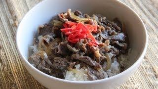 Gyudon Beef Bowl  Japanese Cooking 101 [upl. by Noved]