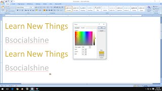 How to Make Golden and Silver Colors In MS Word [upl. by Kyl]