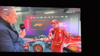 Guenther Steiner Back in F1 as a Commentator Post Race Interview With Carlos Sainz Australian GP [upl. by Latoniah]