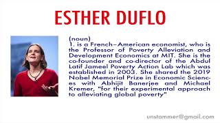 How to Pronounce Esther Duflo [upl. by Ettelracs908]